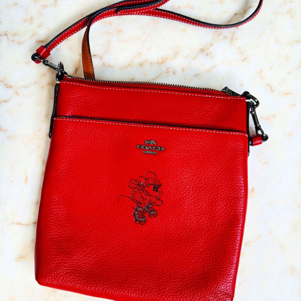 Coach Disney Beautiful Red Perfect Park-Day Crossbody